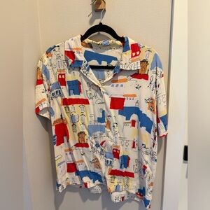 Colorful blouse, size M